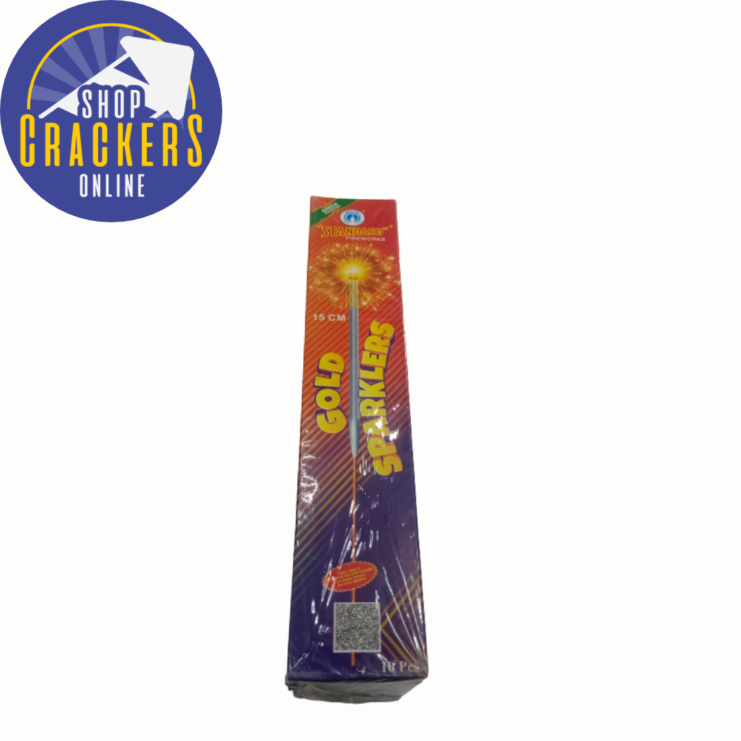 15Cm gold sparklers (10 pcs)